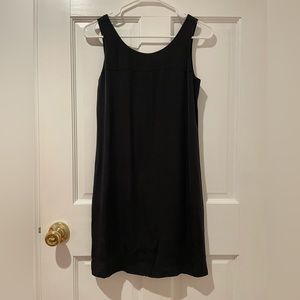 Theory silk dress black 00 lined almost new